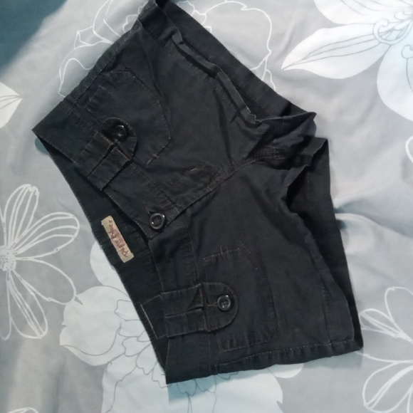 Paris Blues Dark Gray Khaki shorts - Picture 2 of 3